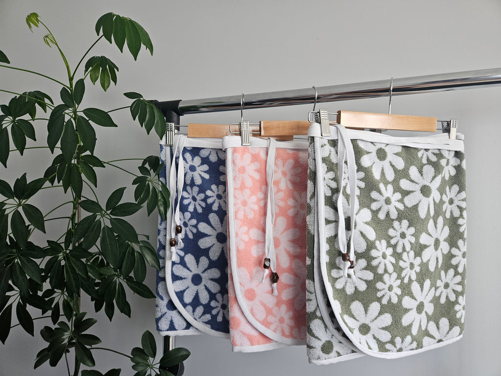 Towel Wrap - Daisy Blue