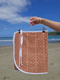 Towel Wrap - Geometric Caramel