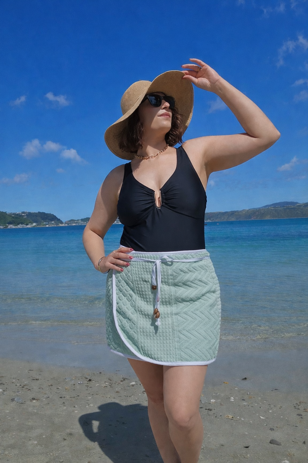 Towel Wrap - Mix Pattern Mint