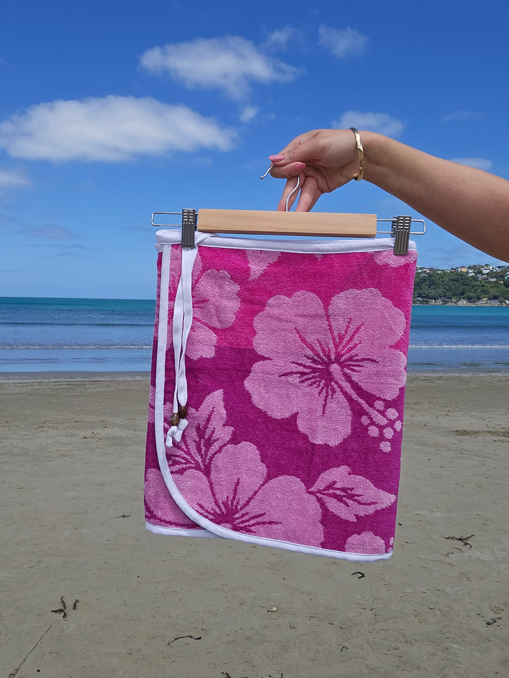 Towel Wrap - Hibiscus Purple