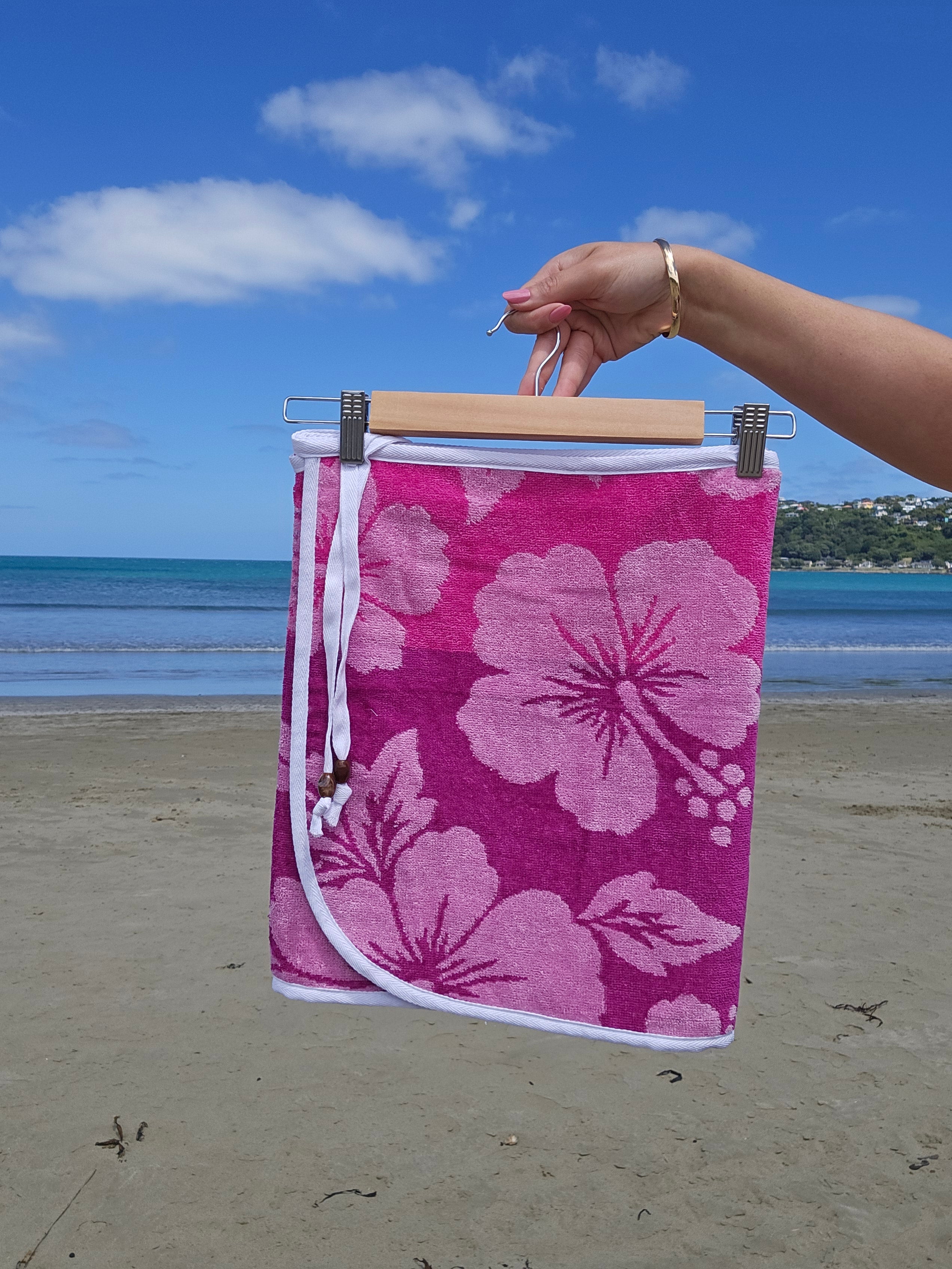 Towel Wrap - Hibiscus Purple