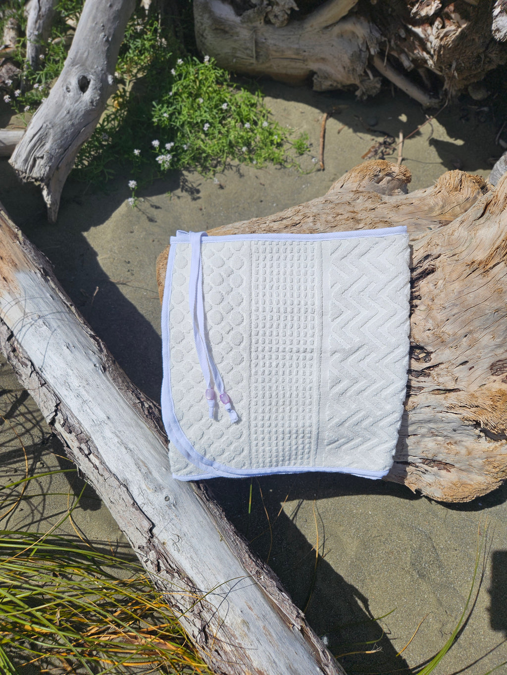 Towel Wrap - Mix Pattern White