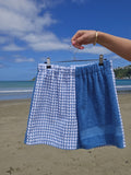 Towel Shorts - Blue Spots