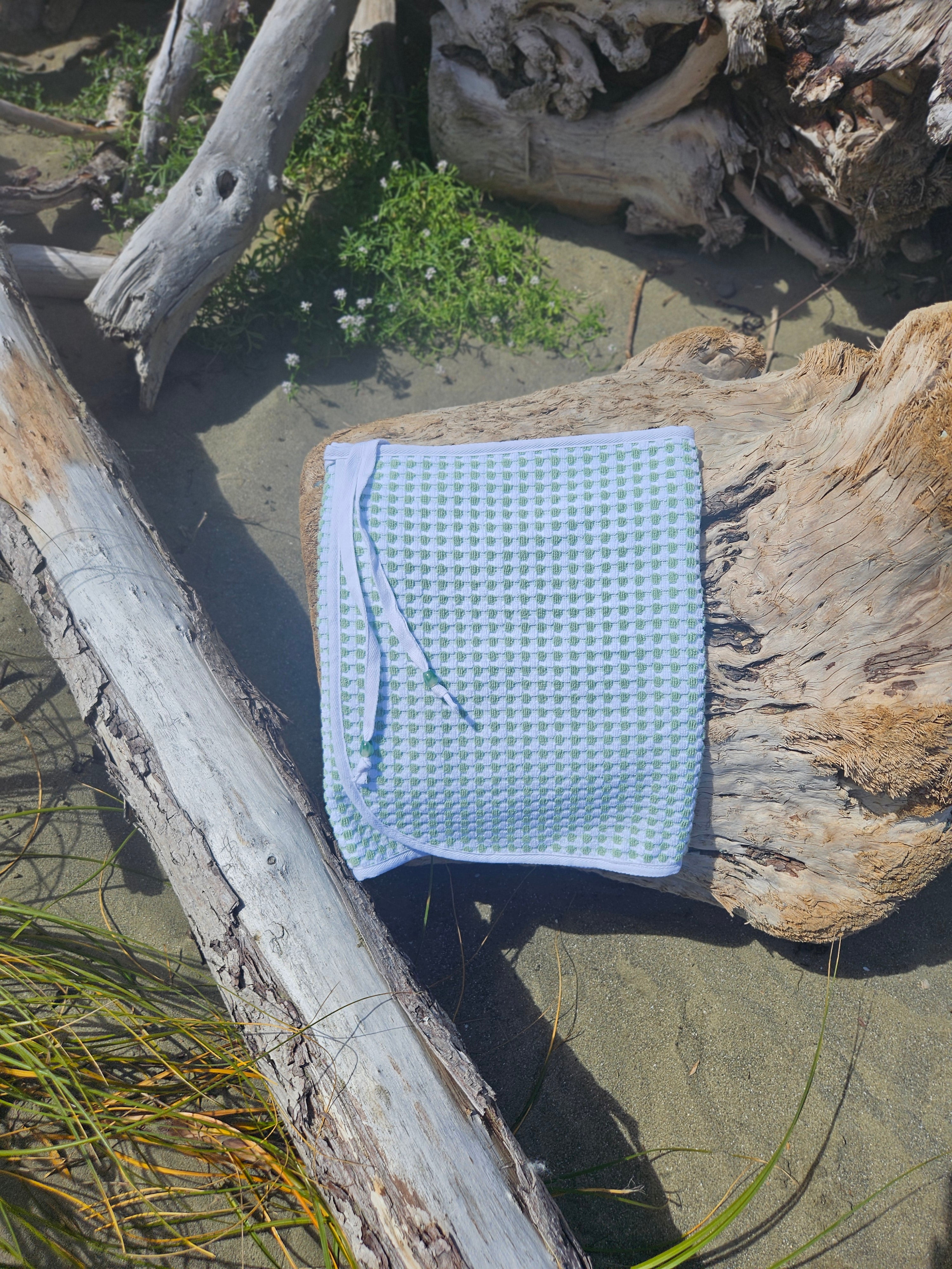 Towel Wrap - Spots Green