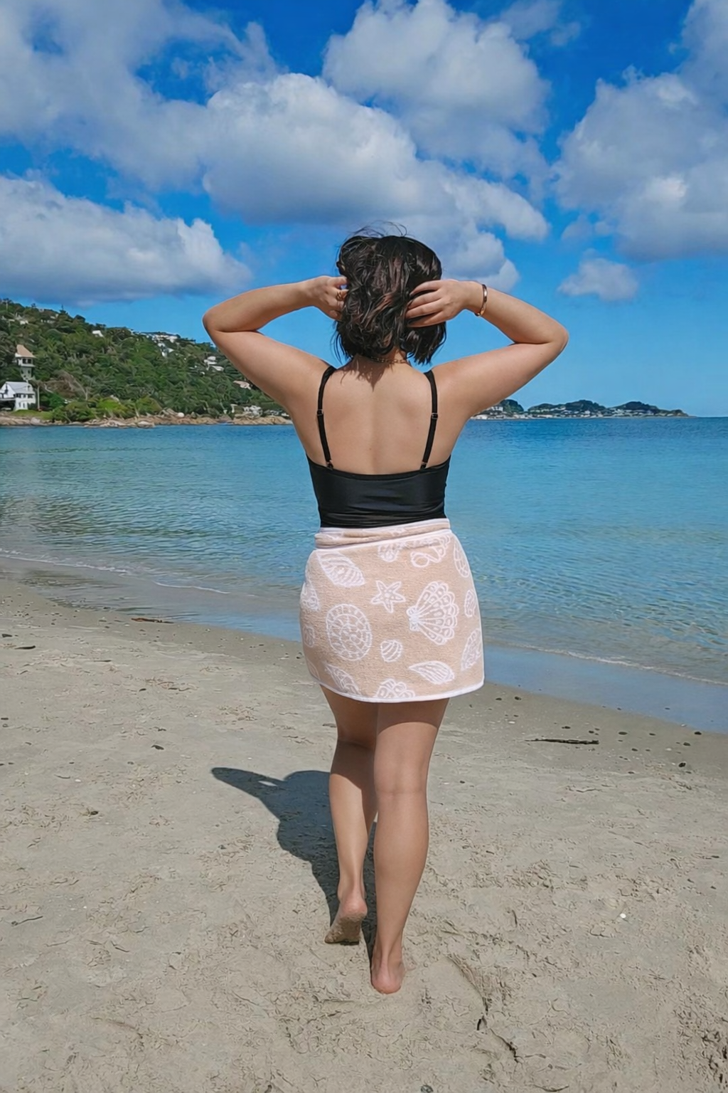 Towel Wrap - Shells Beige