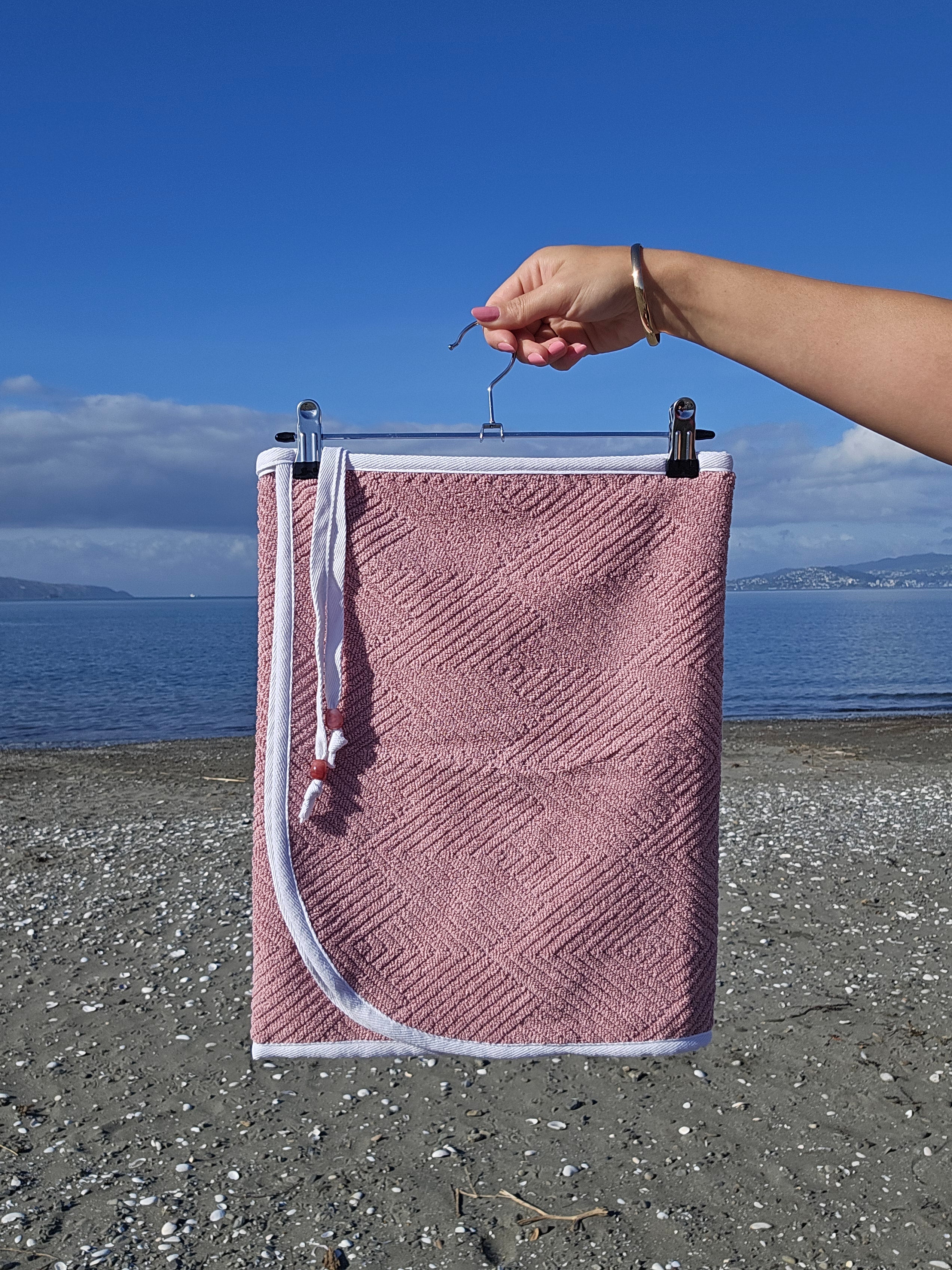Towel Wrap - Diamonds Pink