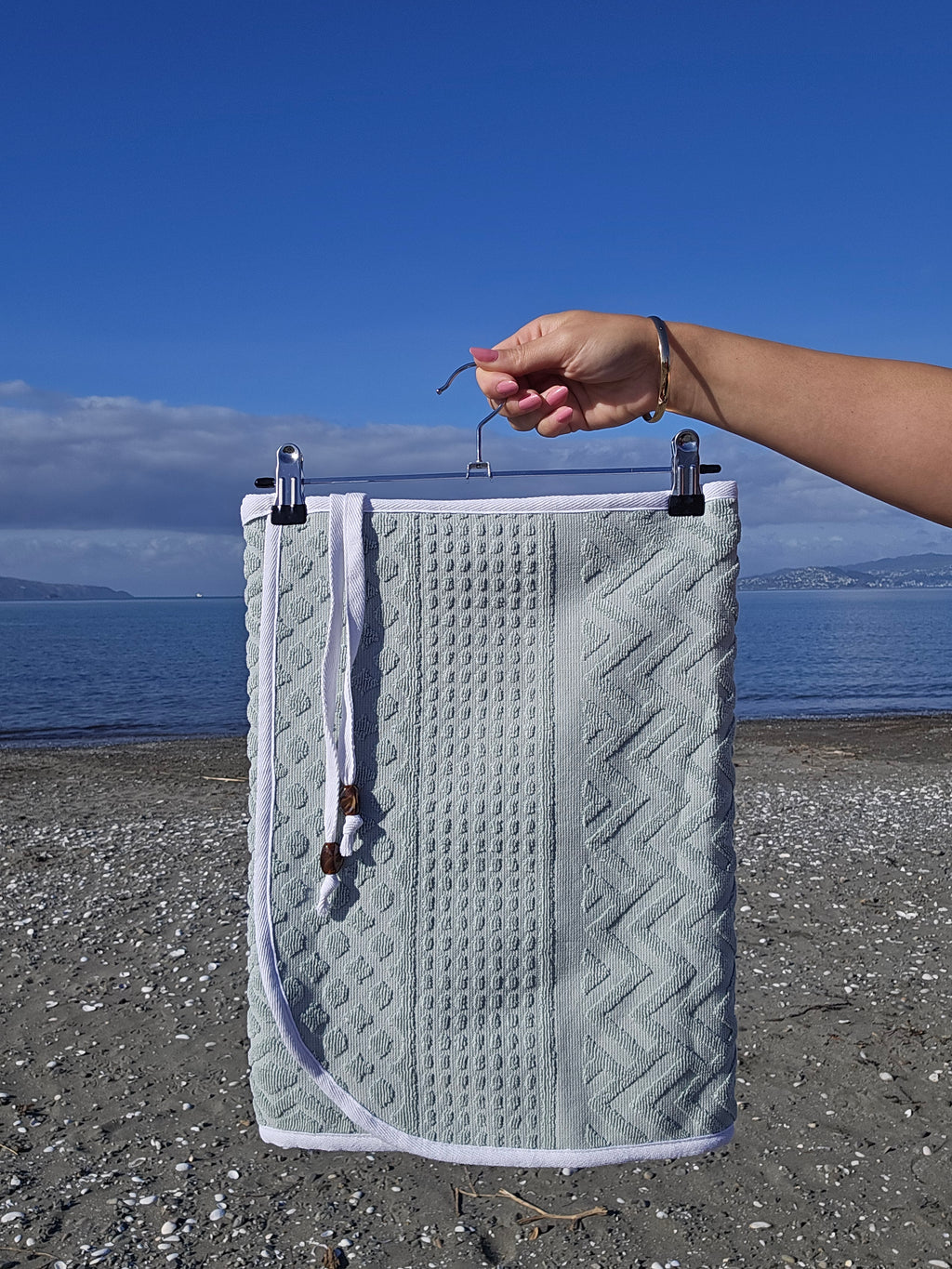 Towel Wrap - Mix Pattern Mint