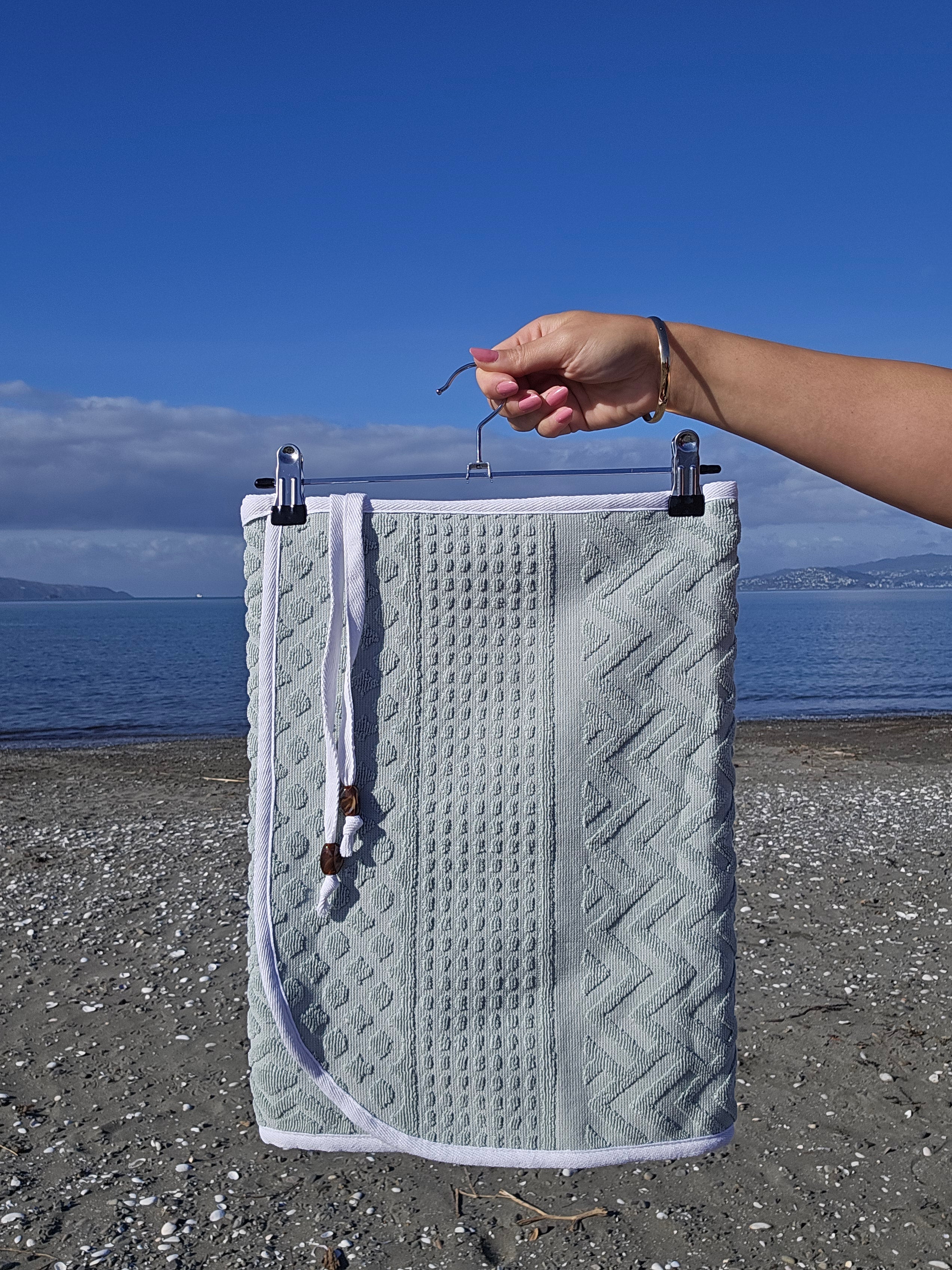 Towel Wrap - Mix Pattern Mint