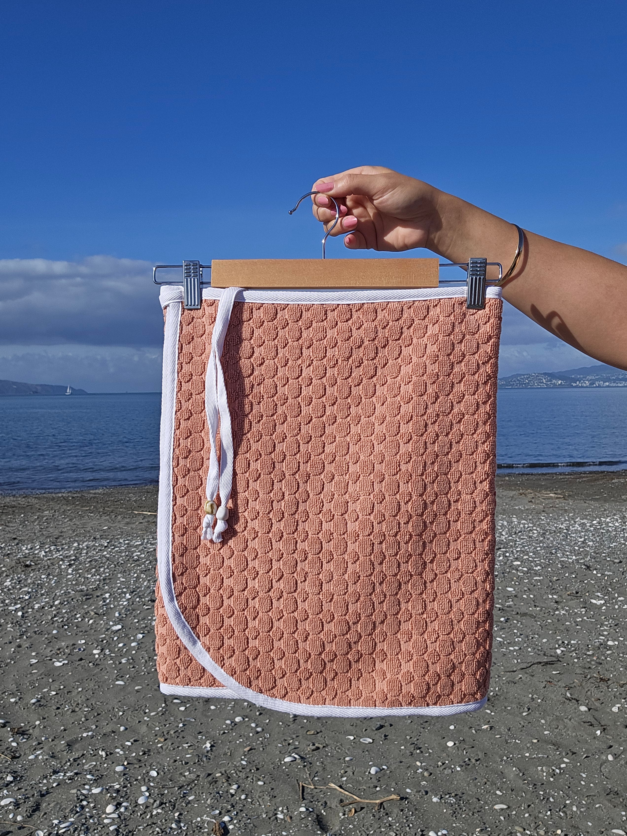Towel Wrap - Spots Coral