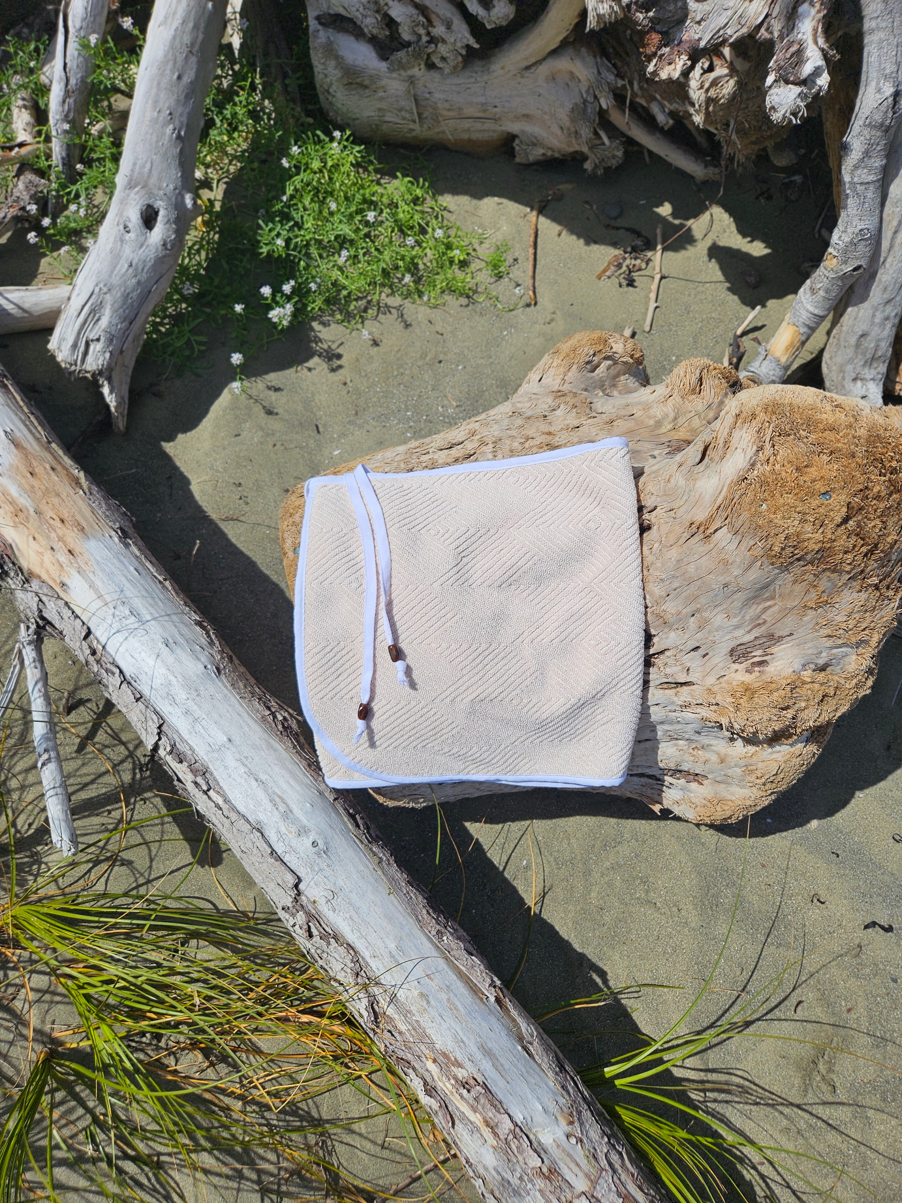 Towel Wrap - Diamonds Beige